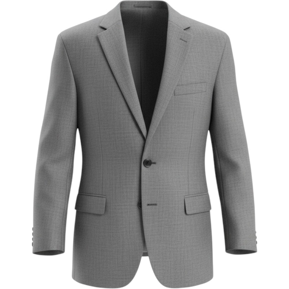 Lauren Ralph Lauren Suit Mens 48R Grey 100% Wool 2-Button Sharkskin 42x30 Pants